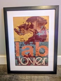 Labrador Picture Framed "Lab Lover" 🖤 🐾