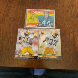 3 Green Bay Packers Trading Cards
