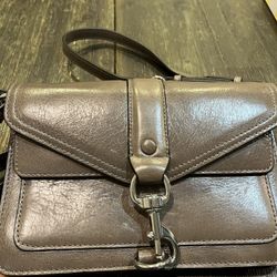 Rebecca Minkoff Gray Leather Crossbody Bag
