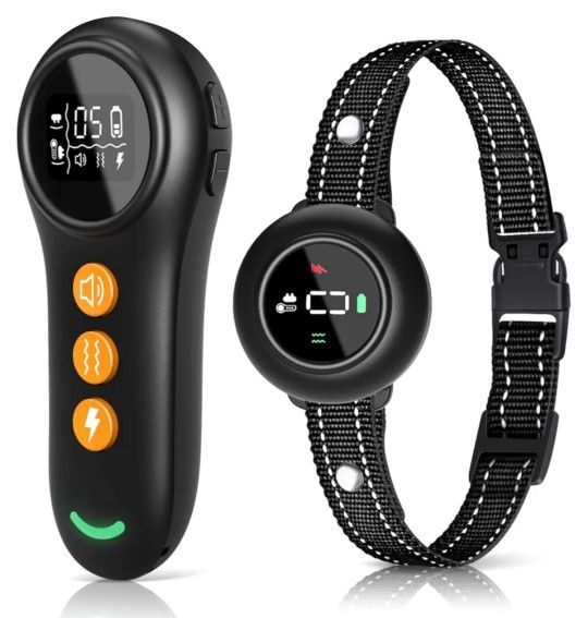 XDX 2-in-1 Dog Shock Collar & Bark Collar – 3300FT Dog Training Collar with Remote, Automatic Anti-Barking, 5 Adjustable Sensitivity Levels, IP67 Wate