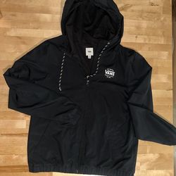 Black Vans windbreaker jacket