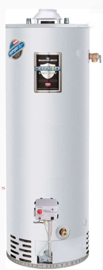 Bradford White 65 Gallon - 65,000 BTU Defender Extra Recovery Energy Saver Residential Water Heater (Nat Gas)