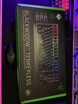 Razer Blackwidow V3 Tenkeyless Wired Mechanical Gaming Keyboard + plus wireless gaming mouse