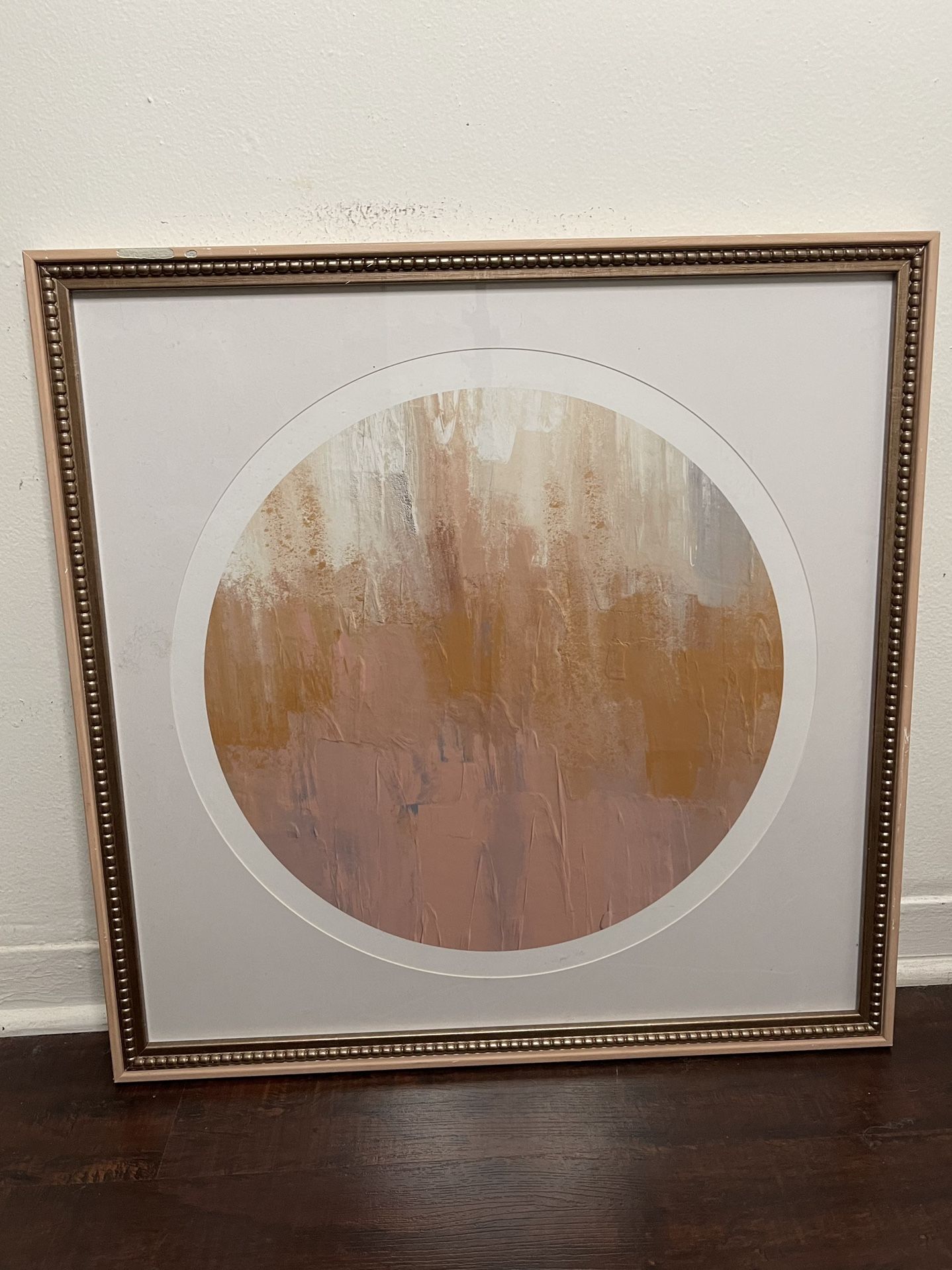 Lovely print art piece pastel colors