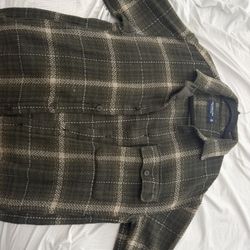 Abercrombie And Fitch Men’s Green Flannel 