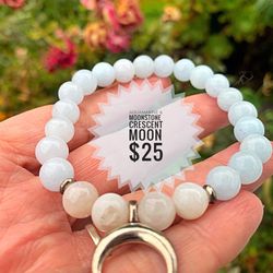 Moonstone And Aquamarine Bracelet 