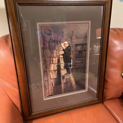Carl Spitzweg's "The Bookworm" Framed Print