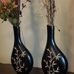 Black Flower Vases 