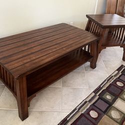 Coffee Table And End Table 