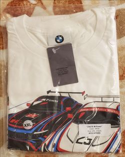 Genuine BMW White M Power Z4 GTLM T-Shirt- 2XL