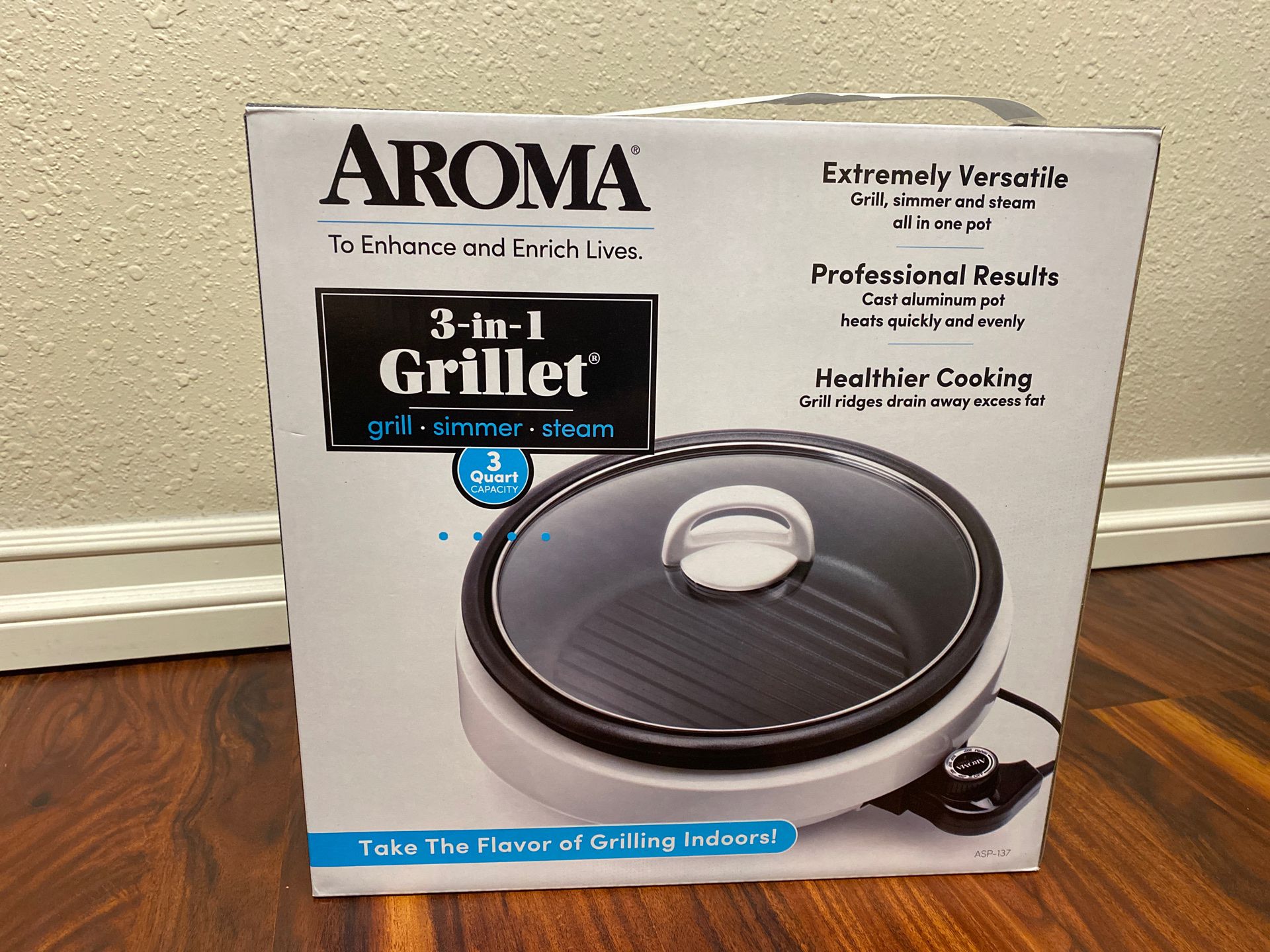 Aroma 3 in 1 Grill Skillet Grillet