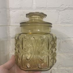 Ornate Glass Jar