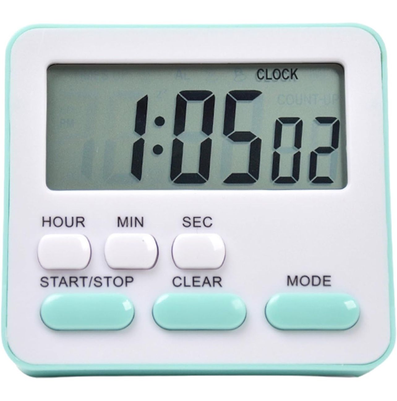 Electronic Timer, Kitchen Timer, Learning Management Timer, LCD Digital Countdown Stopwatch with Stand for Kitchen, Study, Work, Exercise Training, Ou