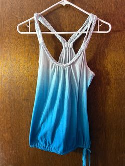 Charlotte Russe Ombre Braided Strap Tank Top