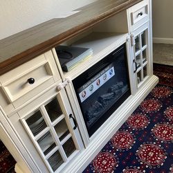 TV stand with electric heater