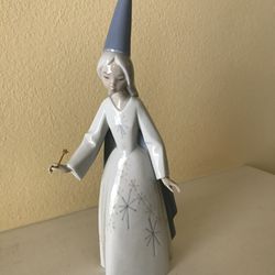 Lladro Fairy Godmother With Gold Wand