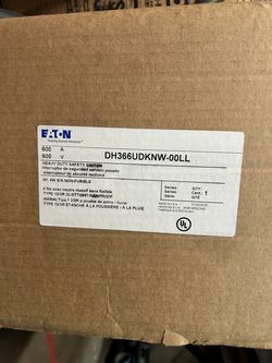 Eaton 600-AMP (NEW) Disconnect Switch