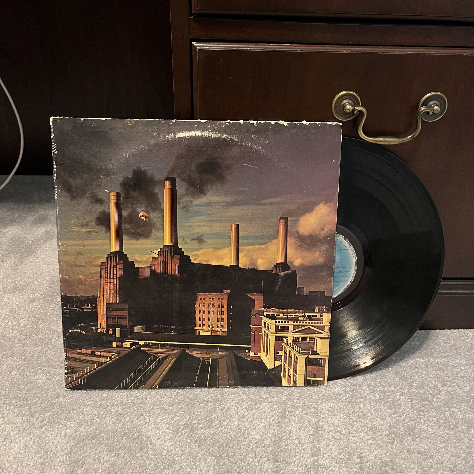 Pink Floyd - Animals Vinyl Record 1977 Album Vintage Black