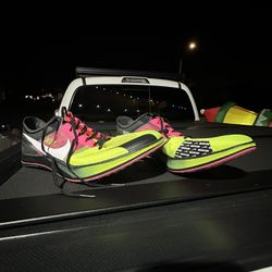 Nike Dragonfly Xc Spikes/shoes Exclusive Neon Green/ Pink Color, Size 14 Men’s 