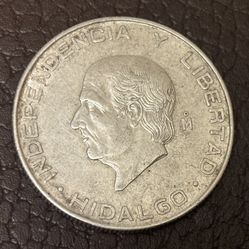 5 Pesos 1955. Coin Of Mexico 