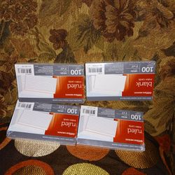 Ruled Index Cards $2 Each