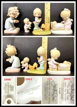 4 Precious Moments  figures