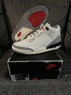 Jordan Retro 3 White Cement Reimagined Size 10 Brand New Unworn