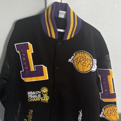 Lakers Varsity Jacket (BLACK)
