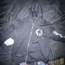 Crome heart zip up