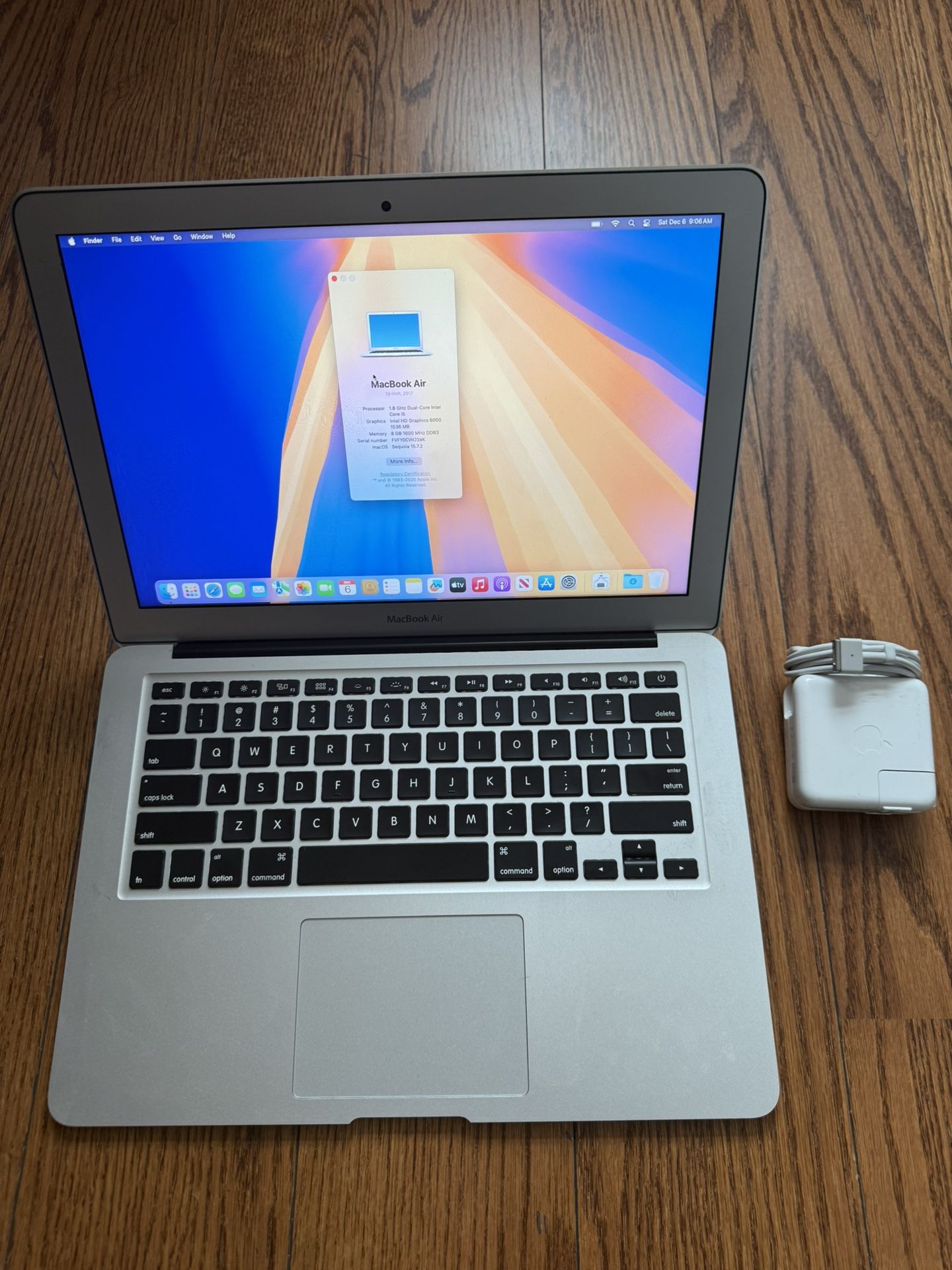 MacBook Air 13" 2017 A1466/8GB RAM/128GB SSD/Low Battery Cycle/Fully Functional/No remote management/DOE Retired MacBook