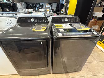 Samsung Top Load Washer & Front Load Gas Dryer