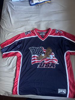 Vintage Steve and Barry’s Men’s USA Hockey Jersey Sewn SZ XL