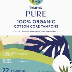 Tampax PURE COTTON 22-pack (11 Regular/11 Super)