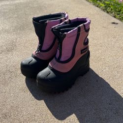 Kid Snow Boots (Pink And Purple) 
