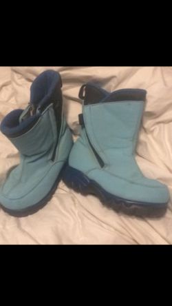 Kids snow boots lands end sz 10