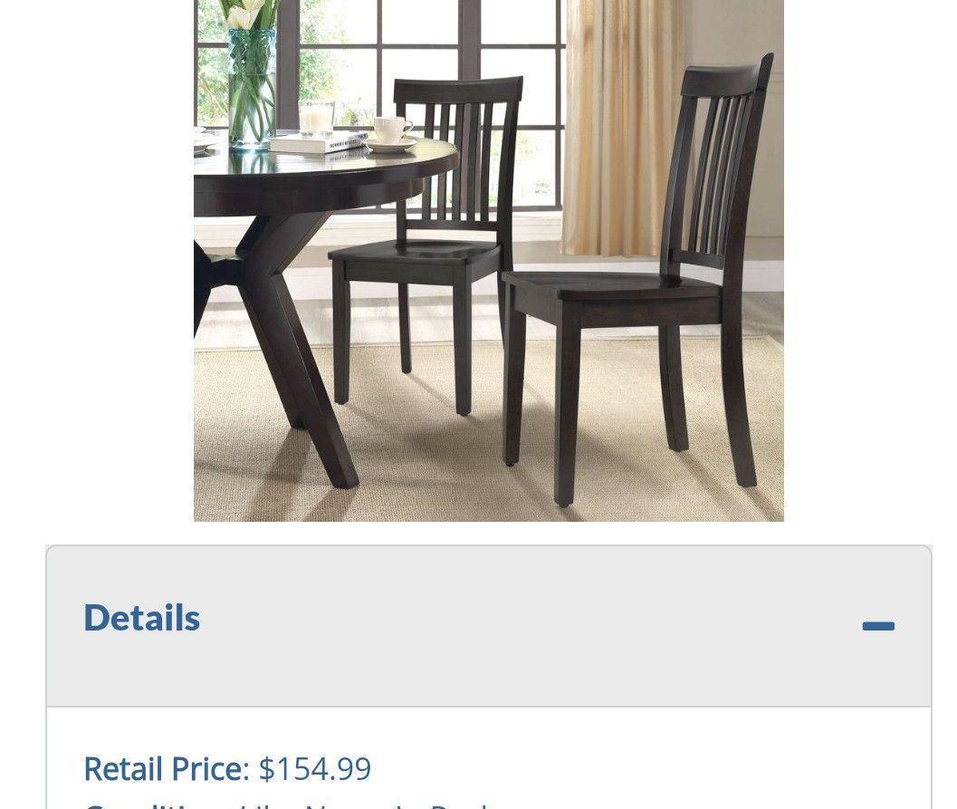 Dining Chairs Red Barrel Studio Tanvier Slatted Back Dining Chair Solid Wood Side Chair Color Dark Brown