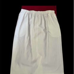 Alfred Dunner Summer White Fashion Skirt