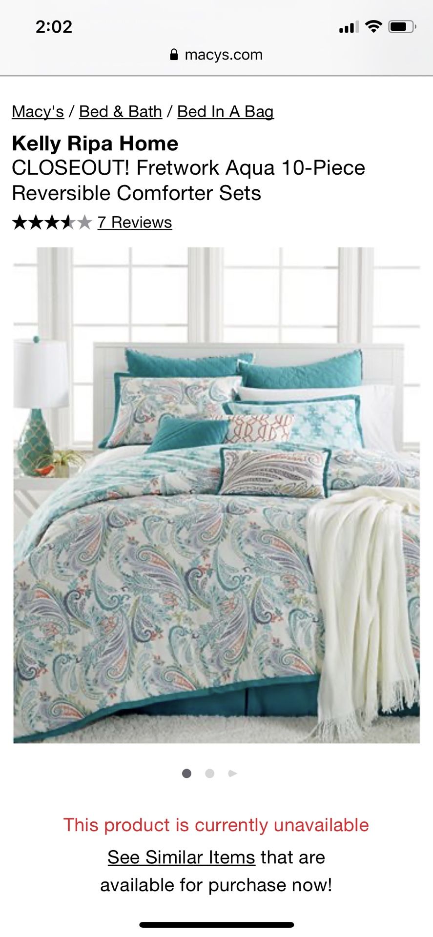 Kelly Ripa Queen Comforter Set