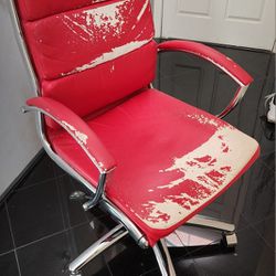 **Free **Red Leather Office Chair