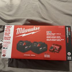 Milwaukee Battery And Charger 