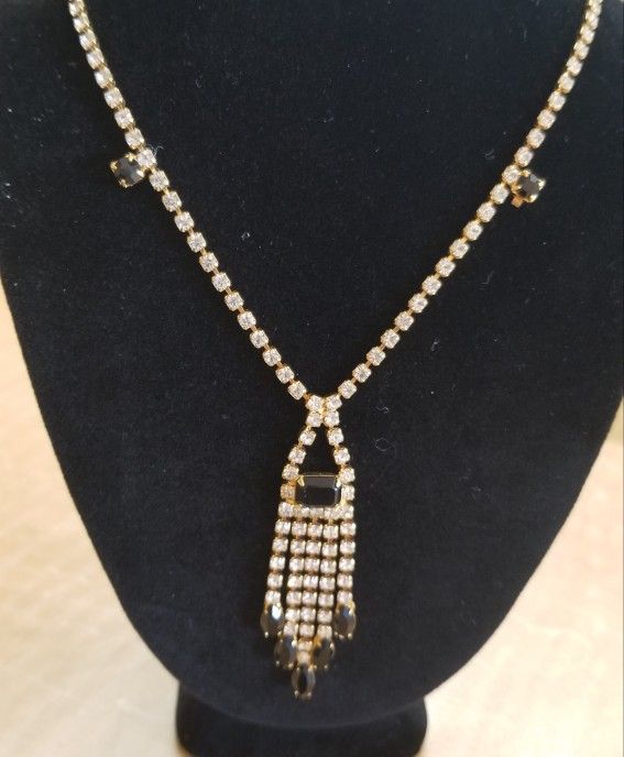 Gold Plated Rinestone Necklace