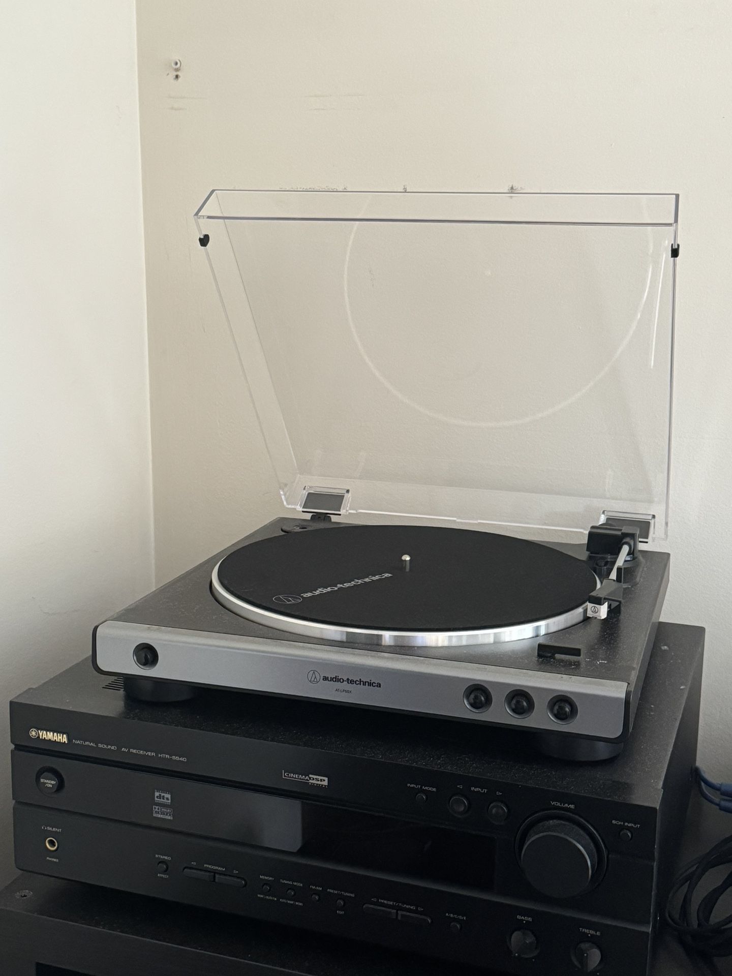 Audio Technica Turntable and Receiver