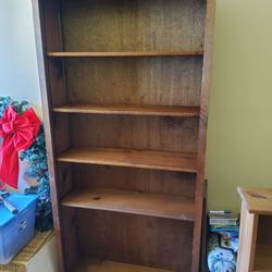 Solid Wood Tall Book Case