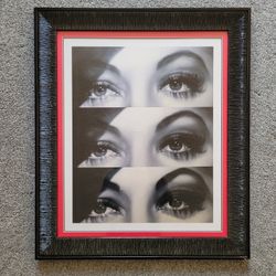 Hollywood Glamour Eyes Art Print Framed Matted
