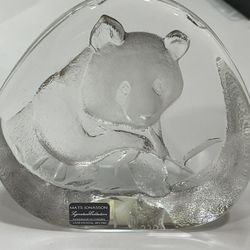 Etched Crystal Panda