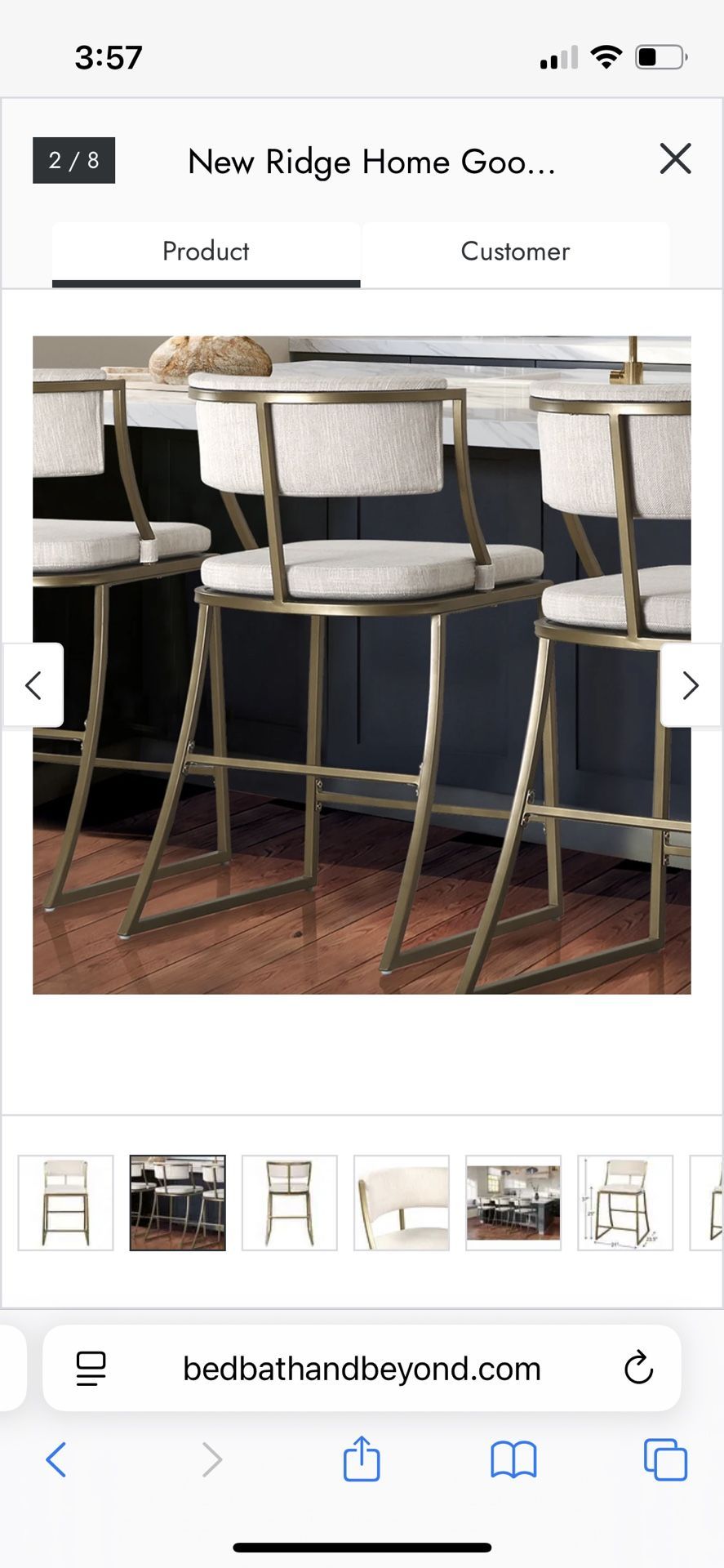 Counter Bar Stools Set Of 3