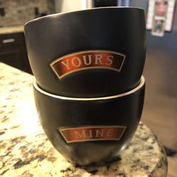 Baileys Mine & Yours bowls cups