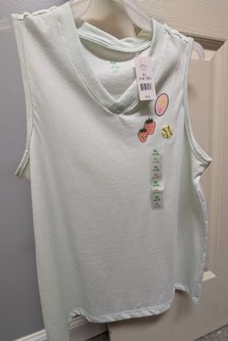 NEW NWT Girl's mint green shirts, sizes M & XL