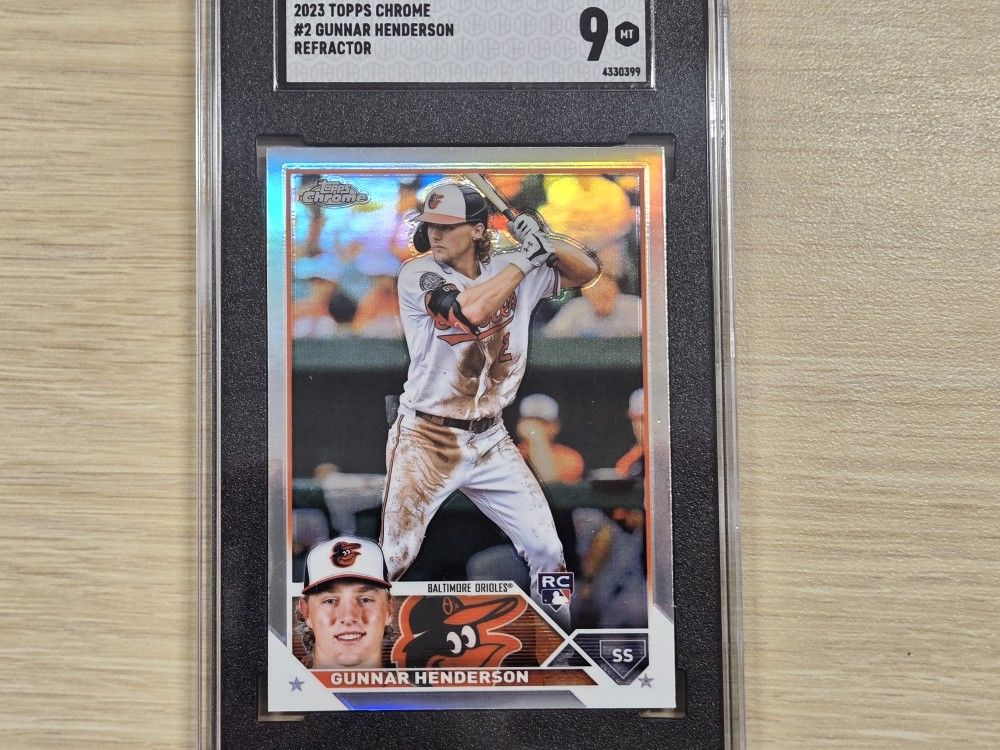 2023 Topps Chrome Gunnar Henderson Rookie Card SGC 9