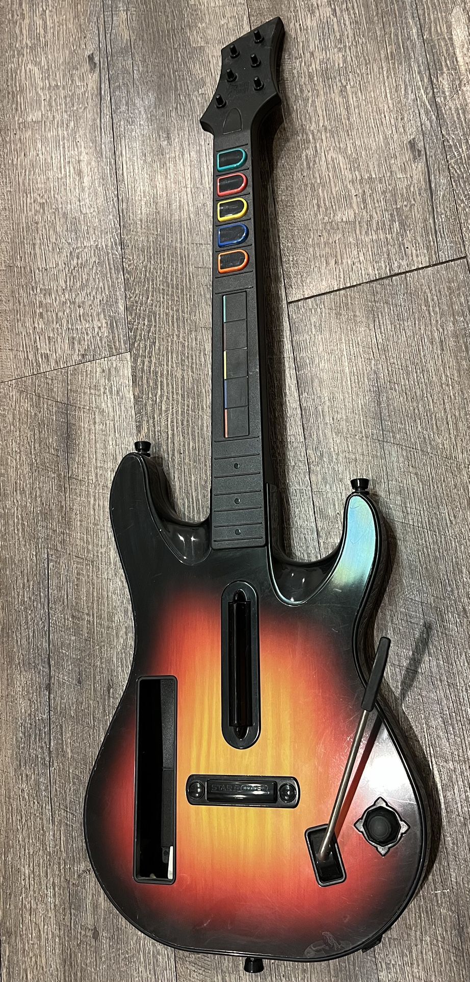 Nintendo Wii Guitar Hero Sunburst Guitar Tested Working